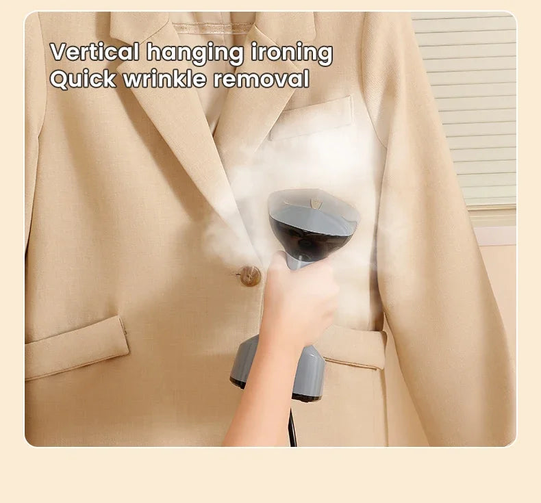 Foldable Ironing Machine 1500W Fast-Heat Garment Steamer Household Electric Fabric Steamer for Home Travel Handheld Steam Iron