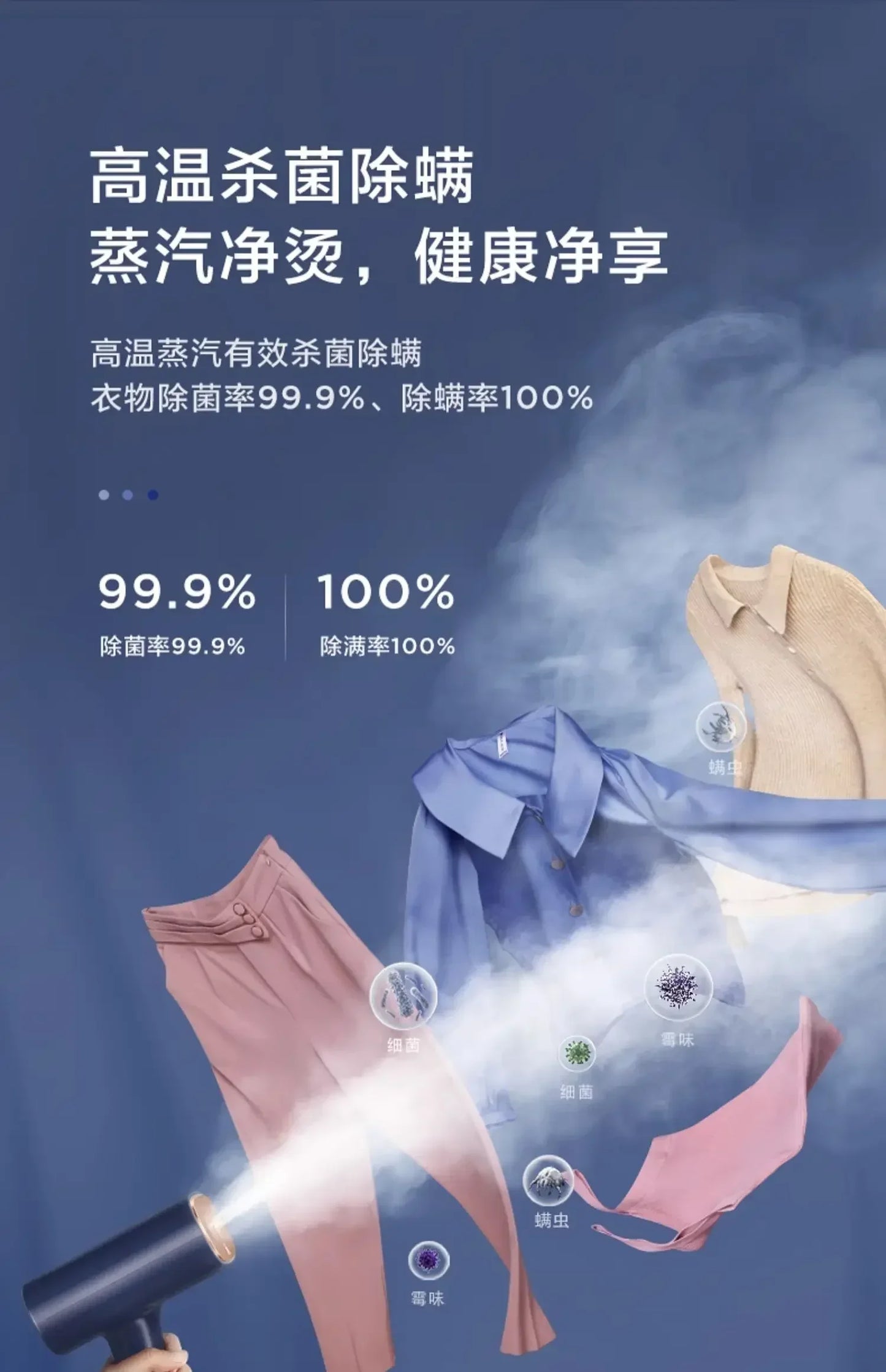 Steam Handheld Garment Steamer Pressing Machines Iron  Small Large Steam and Dry Iron Ironing Clothes Portable  Home Appliances