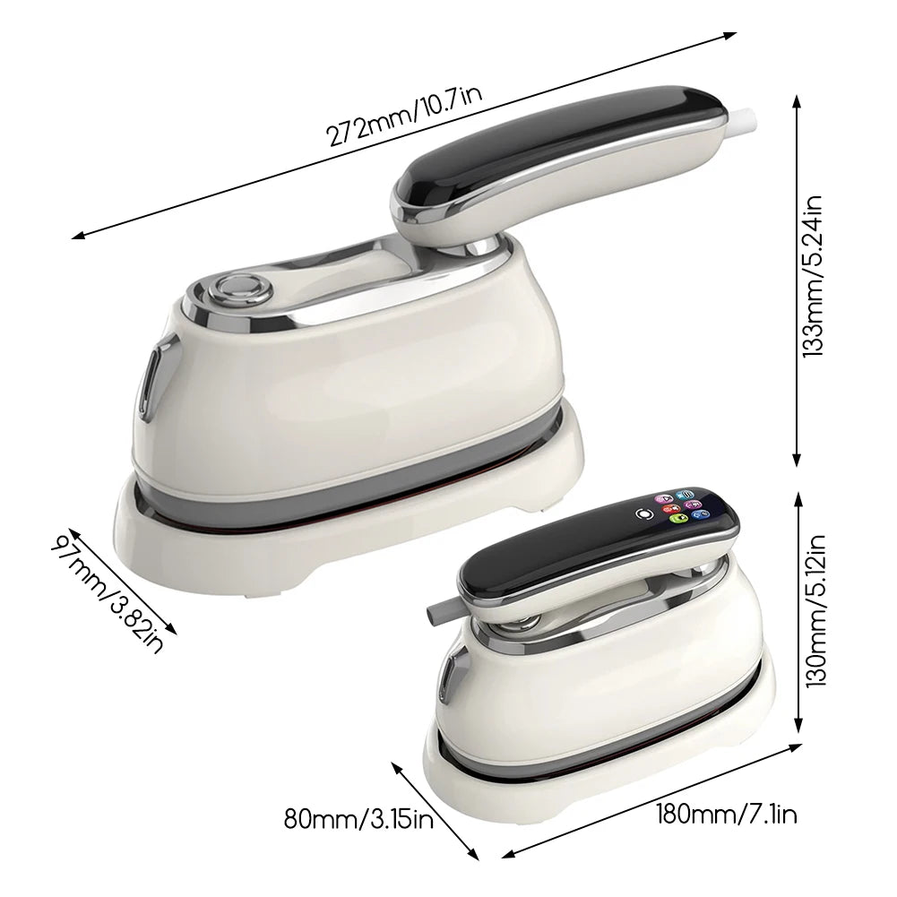 Portable Ironing Machine 2 in 1 Steamer-Iron for Clothes Ultra-Fast Heat-Up Smart Steams Iron Portable Ironing Machine for Home