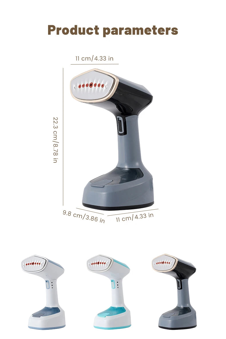 Foldable Ironing Machine 1500W Fast-Heat Garment Steamer Household Electric Fabric Steamer for Home Travel Handheld Steam Iron