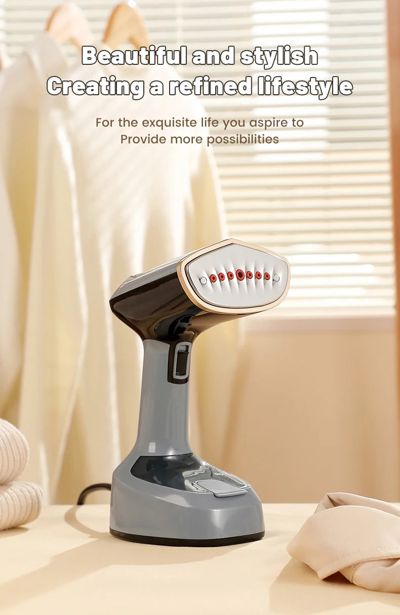 Foldable Ironing Machine 1500W Fast-Heat Garment Steamer Household Electric Fabric Steamer for Home Travel Handheld Steam Iron