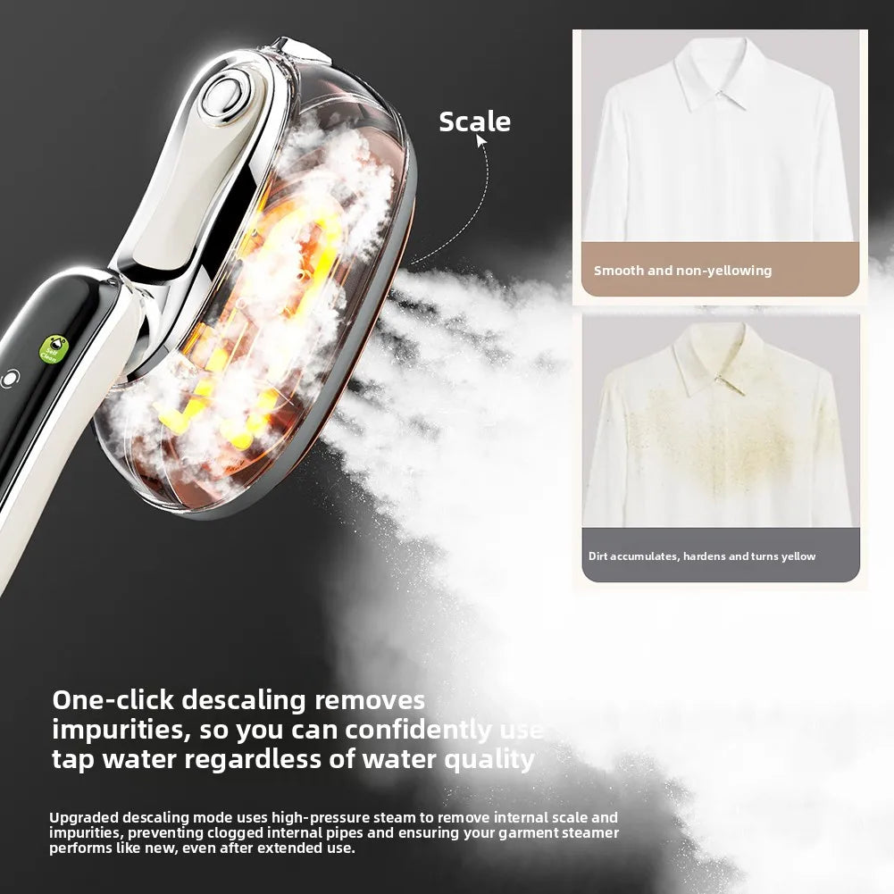 Portable Ironing Machine 2 in 1 Steamer-Iron for Clothes Ultra-Fast Heat-Up Smart Steams Iron Portable Ironing Machine for Home