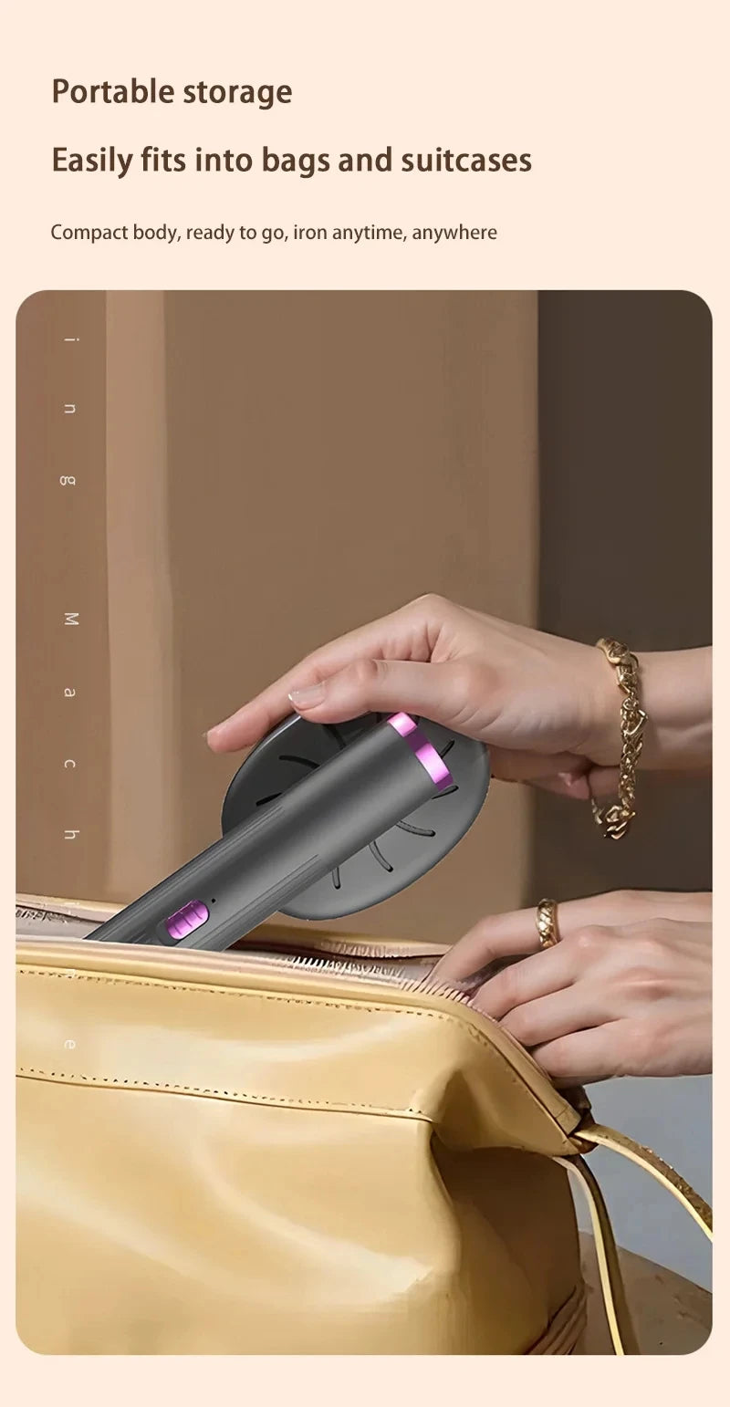 Handheld Steamer Iron USB Portable Mini for Clothes Fast Heating Travel Garment Fabric Press Machine with Handle Home Use
