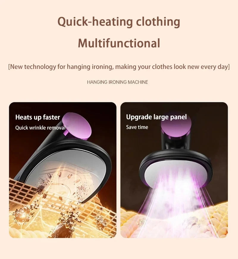 Handheld Steamer Iron USB Portable Mini for Clothes Fast Heating Travel Garment Fabric Press Machine with Handle Home Use