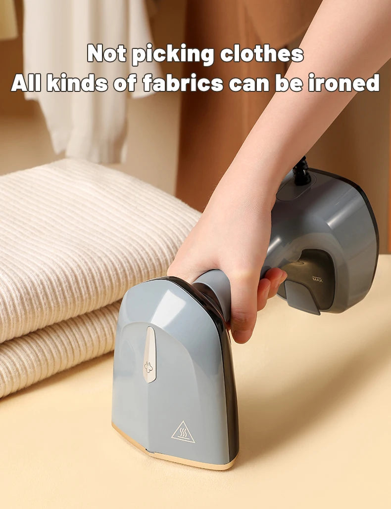 Foldable Ironing Machine 1500W Fast-Heat Garment Steamer Household Electric Fabric Steamer for Home Travel Handheld Steam Iron